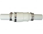 White Waste Pipe Inline Slim Non Return Valve 22Mm