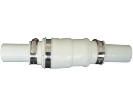 White Waste Pipe Inline Slim Non Return Valve 22Mm