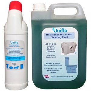 Unicleanse X 1 Uniproclean X1 Uniflo Saniflo Descaler Cleaners