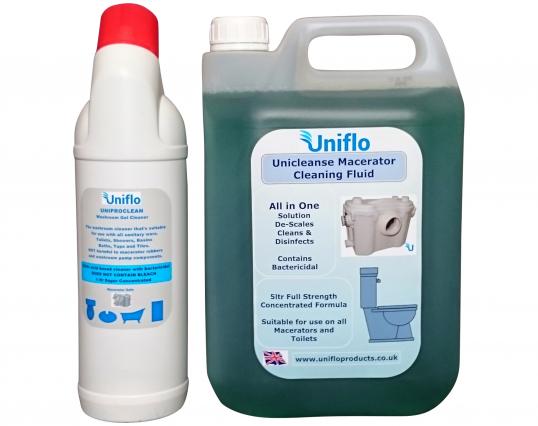 Unicleanse X 1 Uniproclean X1 Uniflo Saniflo Descaler Cleaners