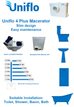 Uniflo 4 Plus Slim Macerator Pump