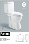 High Raised Toilet Pan, Cistern and Seat - Comfort for the Less Abled - Uniflo