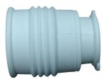 White Short Waste Inlet Connector 40Mm X 30Mm