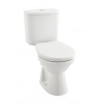 Quality White Porcelain Toilet Pan, Cistern and Seat - Uniflo Products