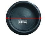 Macerator Round Rubber Diaphragm Membrane 73mm Dia