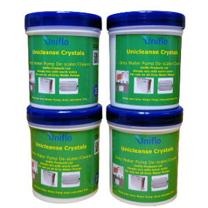 Unicleanse Crystals Greywater Pump De-Scaler Cleaner 4 tubs