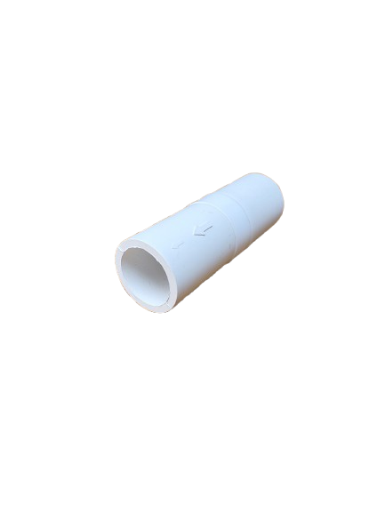White Waste Pipe Inline Non Return Valve