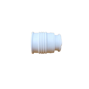 White Short Waste Inlet Connector 40Mm X 30Mm