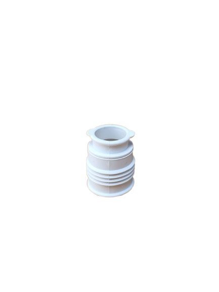 White Short Waste Inlet Connector 40Mm X 30Mm