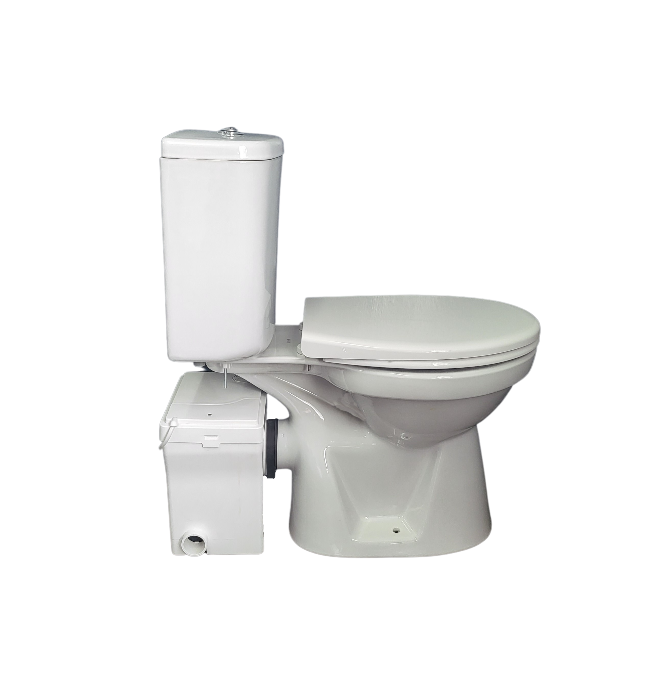 Toilet and Macerator pump set. Uniflo